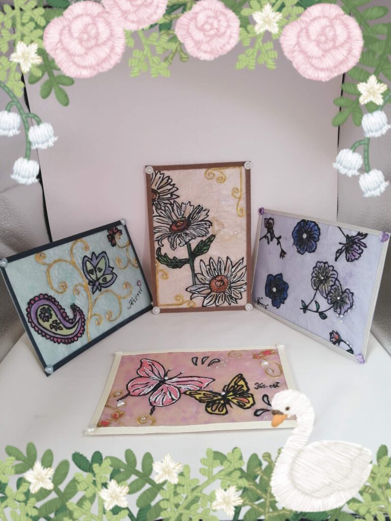 パステルステンドグラスアート！